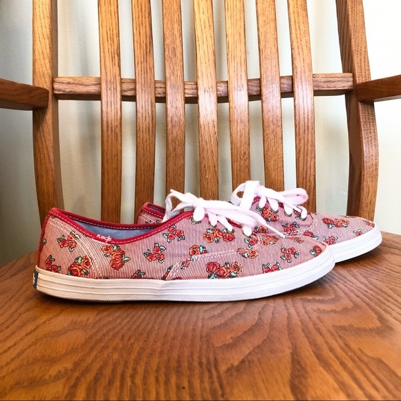๐ 6/$60, 60. KEDS x Taylor Swift, Floral Print, Canvas Sneakers, Size 8.5 - Picture 10 of 10